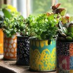 DIY Upcycled Tin Can Planters