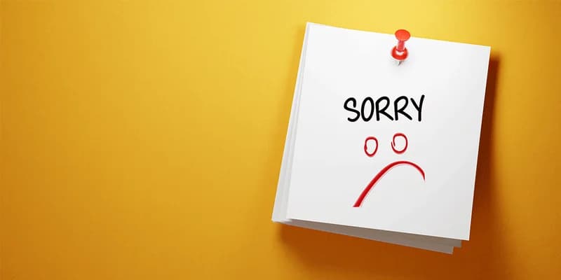 Replace that Unnecessary ‘Sorry’ to Boos