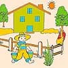 Bob on the farm coloring