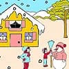 Winter night coloring