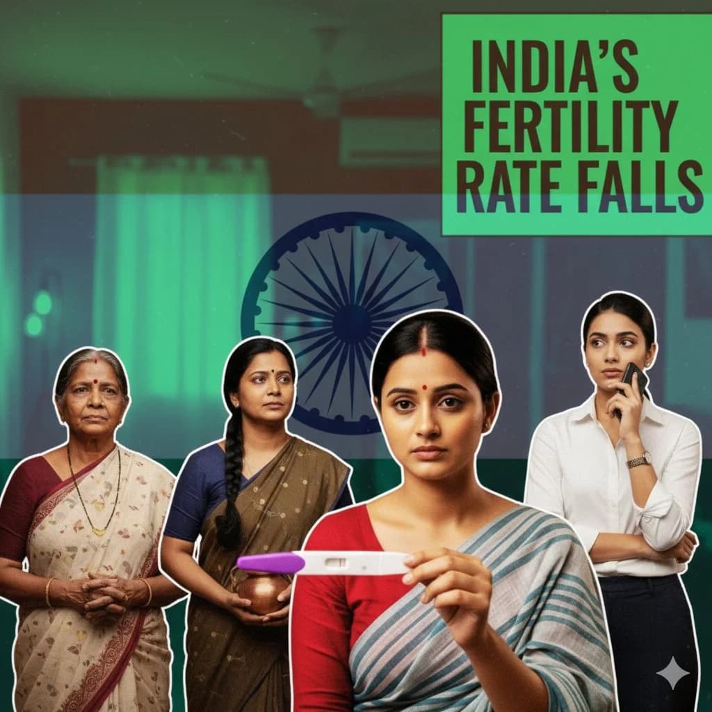 India’s Fertility Rate Falls: A Demographic Shift with Far-Reaching Consequences