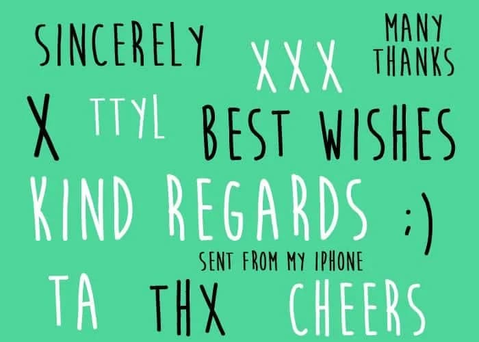 Sincerely, me!