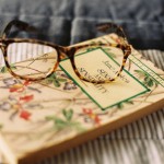 Reading glasses and novel