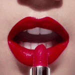 red lipstick
