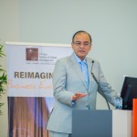 FM Arun Jaitley addressing the audience at S P Jain Global Sydney