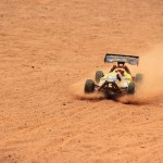 An RC Car racing the track of Pragyan ,NIT Trichy.