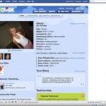 A screen grab of online dating website Zoosk.com