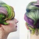 Glitter undercut hair tattoo