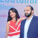 Actor Richa Chaddha with Mr.Deepak Choudhary, Co-founder of Event Capital at the 5th Edition of the Edutainment Show 2017.
