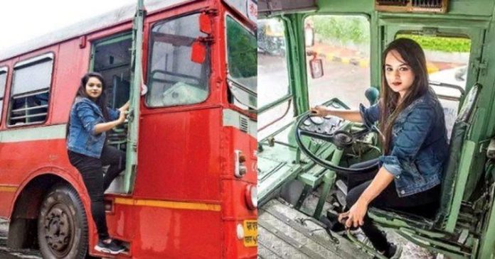 Pratiksha Das first female bus driver