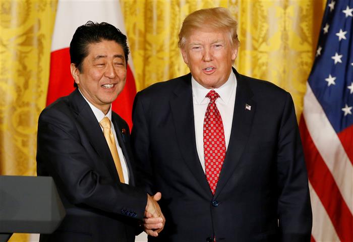 Shinzo Abe, Donald Trump