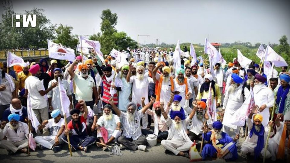 farmers protest, trains cancelled, compartment