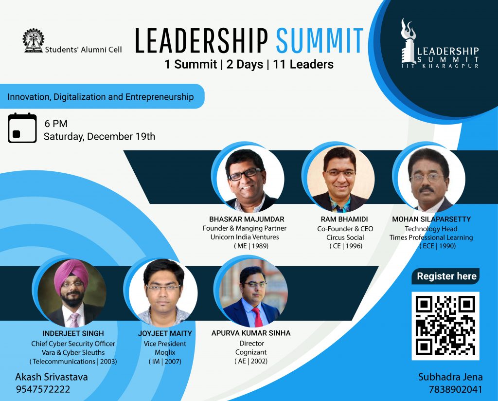 IIT Kharagpur Presents The Second Session Of Leadership Summit 2020!