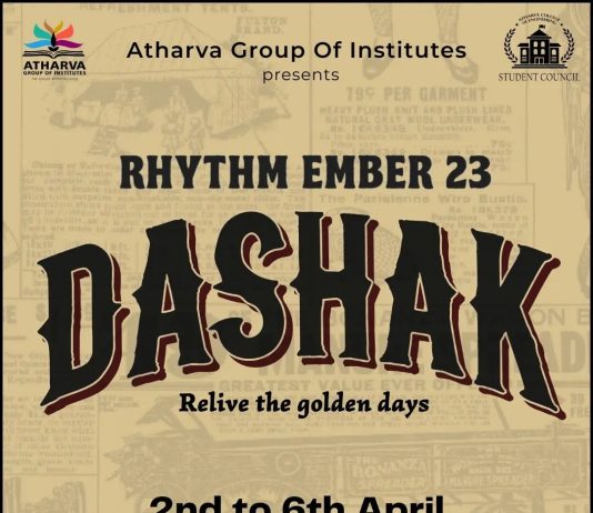 ATHARVA GROUP OF INSTITUTES Presents “RHYTHM EMBER’23” RHYTHM EMBER'23