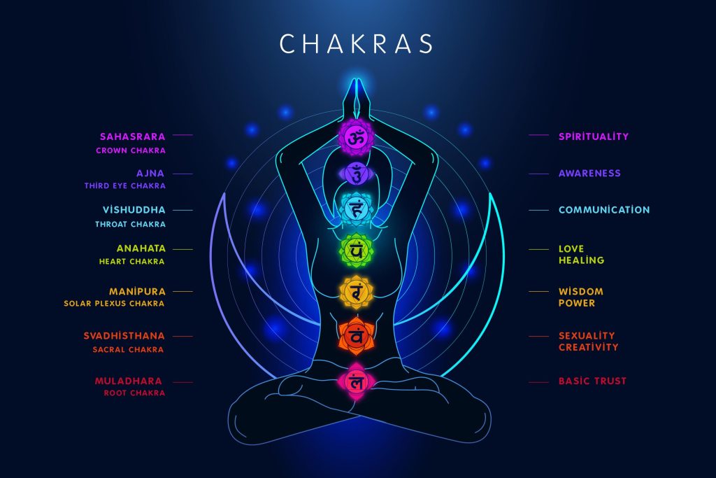 7 chakras of the human body